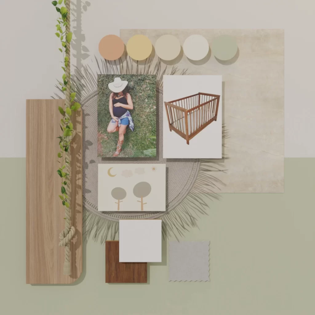 Quarto de Bebê verde