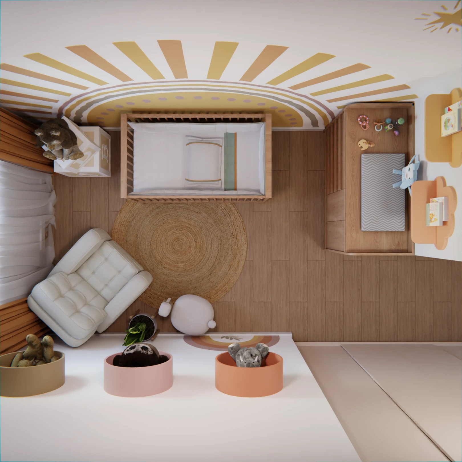 O segredo do quarto de bebê com materiais naturais